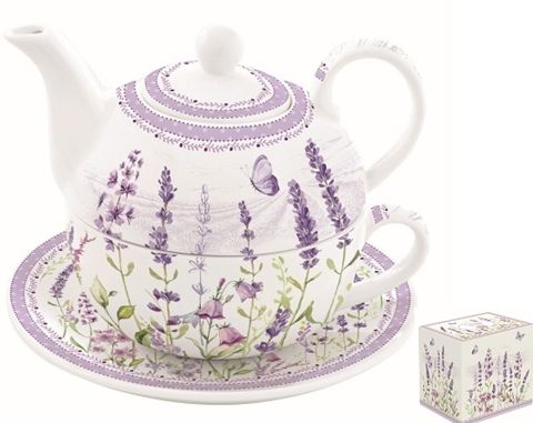 R2S Nuova Lavender Field egy szemlyes porceln tes szett dobozban