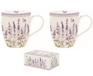 R2S Nuova Lavender Field nagy porceln bgre szett dobozban